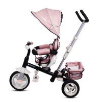 Tricicleta cu sezut reversibil Sun Baby 002 Super Trike Plus Pink