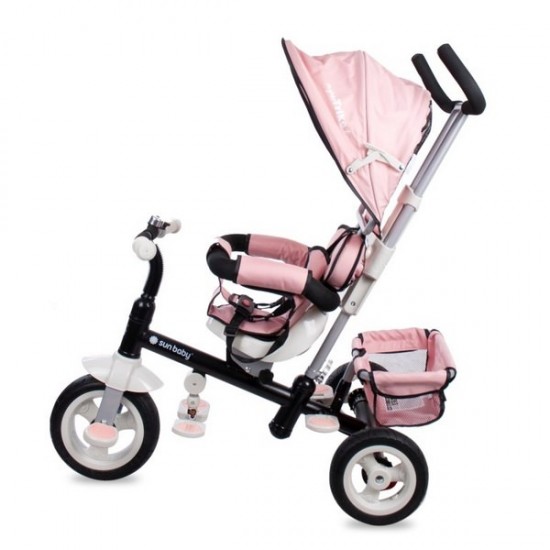 Tricicleta cu sezut reversibil Sun Baby 002 Super Trike Plus Pink
