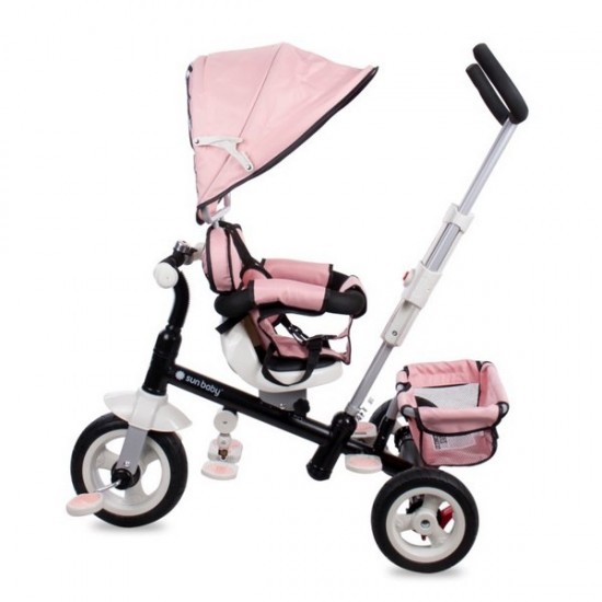 Tricicleta cu sezut reversibil Sun Baby 002 Super Trike Plus Pink