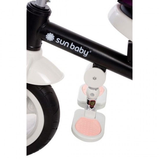 Tricicleta cu sezut reversibil Sun Baby 002 Super Trike Plus Burgundy