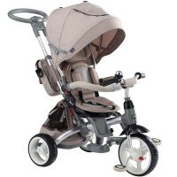 Tricicleta cu sezut reversibil Sun Baby 007 Little Tiger - Beige