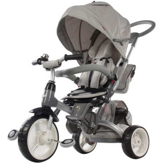 Tricicleta cu sezut reversibil Sun Baby 007 Little Tiger - Grey