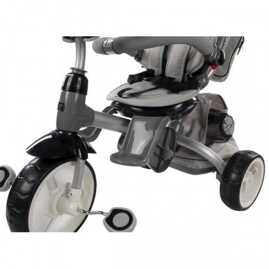 Tricicleta cu sezut reversibil Sun Baby 007 Little Tiger - Grey