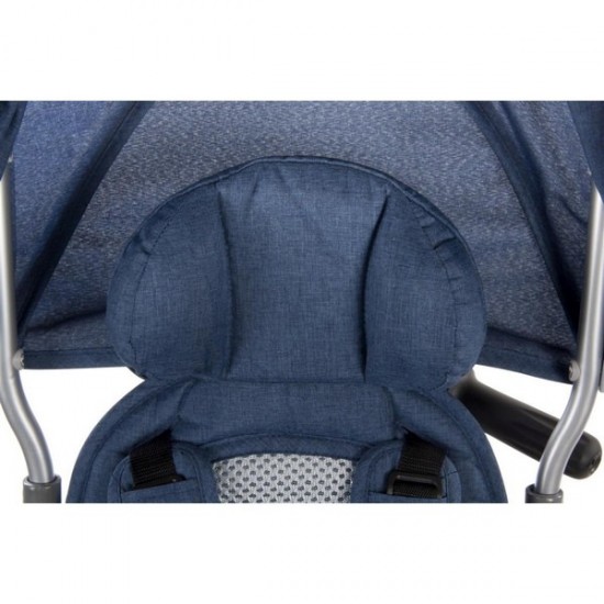 Tricicleta cu sezut reversibil Sun Baby 007 Little Tiger - Melange Blue