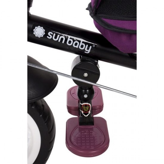 Tricicleta cu sezut reversibil Sun Baby 017 Fresh 360 - Burgundy