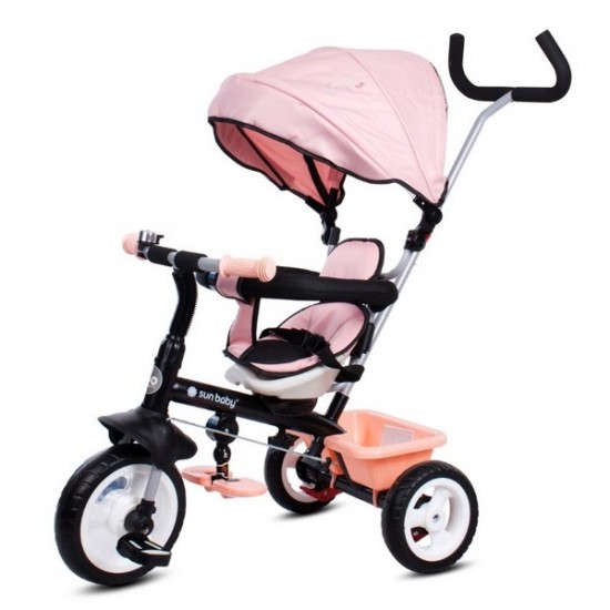 Tricicleta cu sezut reversibil Sun Baby 017 Fresh 360 - Pink