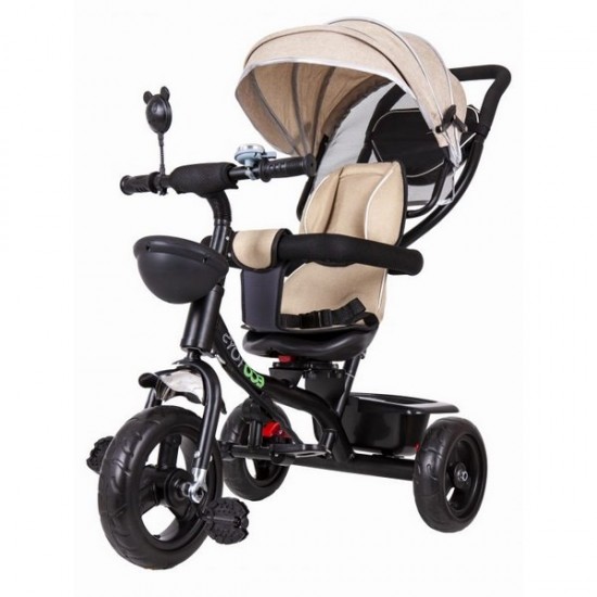 Tricicleta copii cu sezut rotativ Ecotoys JM-066-9 - Bej