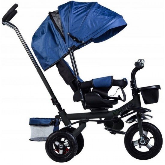 Tricicleta cu sezut rotativ Ecotoys JM-068-17 - Albastra