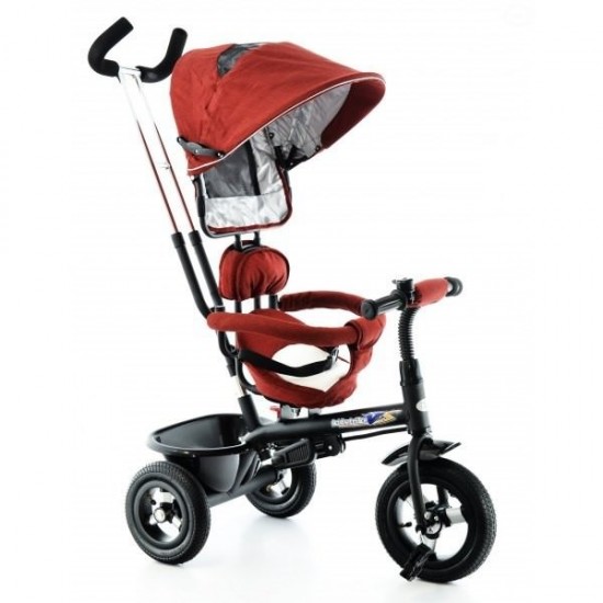 Tricicleta EURObaby cu scaun rotativ T306E - Rosu