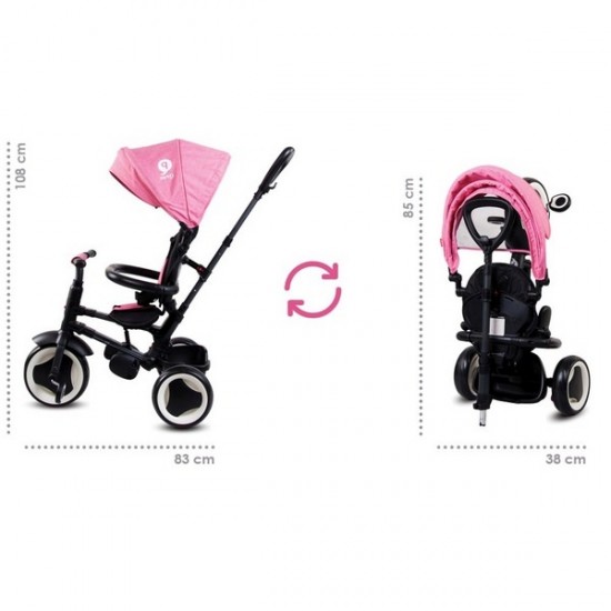 Tricicleta pliabila Sun Baby 013 Qplay Rito - Pink