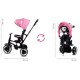 Tricicleta pliabila Sun Baby 013 Qplay Rito - Pink