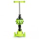 Trotineta cu sezut si 3 roti cu LED Ecotoys YM-SC-6 - Verde