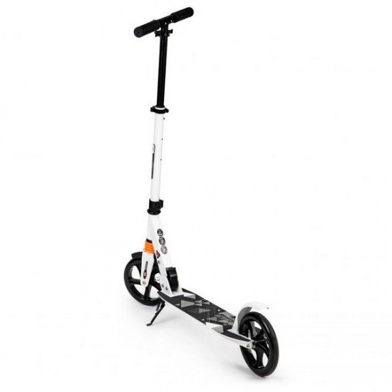 Trotineta pliabila din aluminiu Ecotoys alba 