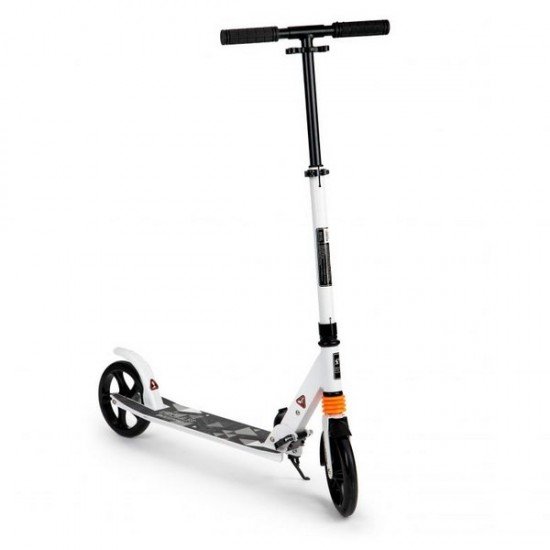 Trotineta pliabila din aluminiu Ecotoys alba 