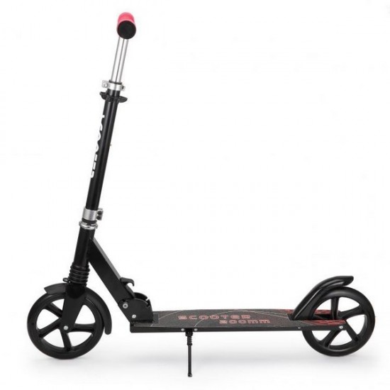 Trotineta urbana Ecotoys cu cadru usor din aluminiu - Negru