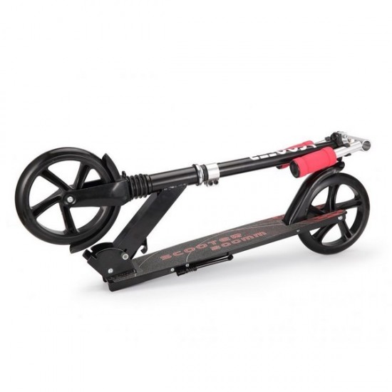 Trotineta urbana Ecotoys cu cadru usor din aluminiu - Negru