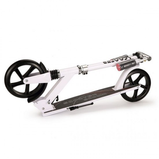 Trotineta urbana Ecotoys cu cadru usor din aluminiu - Alb