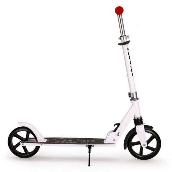 Trotineta urbana Ecotoys cu cadru usor din aluminiu - Alb