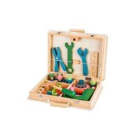 Trusa cu unelte din lemn Ecotoys 