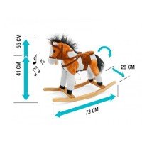 Calut Balansoar cu sunete si miscare Latek Dark Brown