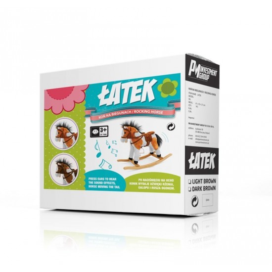 Calut Balansoar cu sunete si miscare Mustang Black Dot