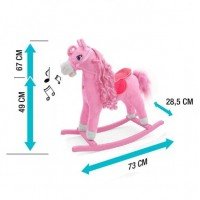 Calut Balansoar cu sunete si miscare Princess Pink