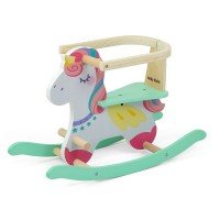 Calut balansoar din lemn Lucky Unicorn