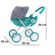 Carucior pentru papusi Dori Mint