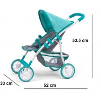 Carucior pentru papusi Natalie Mint