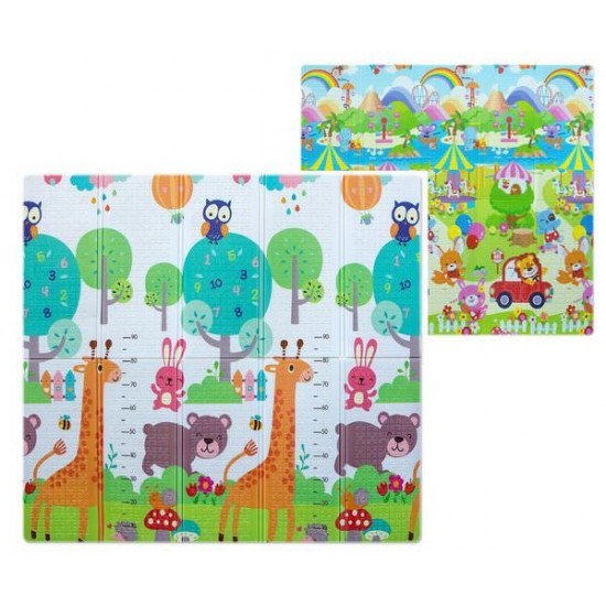 Covor termoizolant din spuma pliabil cu 2 fete 197x177 cm Giraffe