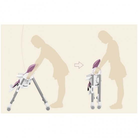 Scaun de masa copii 5 pozitii de inclinare Pappa Comfort Beige