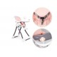 Scaun de masa copii cu pliere rapida Tasty Pappa Bear Pink