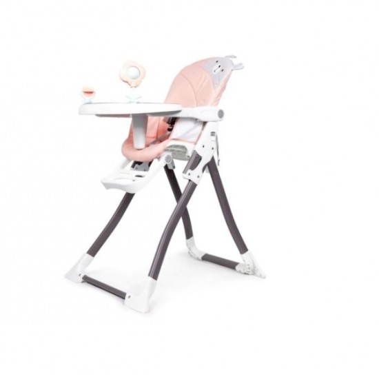 Scaun de masa copii cu pliere rapida Tasty Pappa Bear Pink