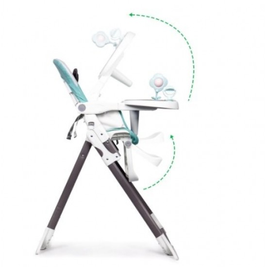 Scaun de masa copii cu pliere rapida Tasty Pappa Bear Blue