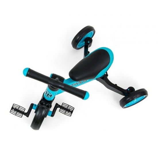 Tricicleta copii transformabila 3 in 1 Optimus Blue