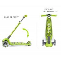 Trotineta pliabila cu roti luminoase Milly Mally Boogie Pink