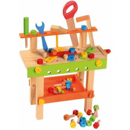 Banc de Lucru din Lemn cu 42 de Piese