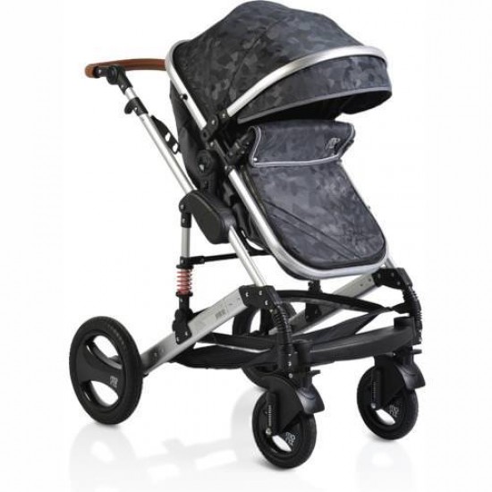 Carucior 2 in 1 Reversibil cu Suspensii Gala Premium Crystals