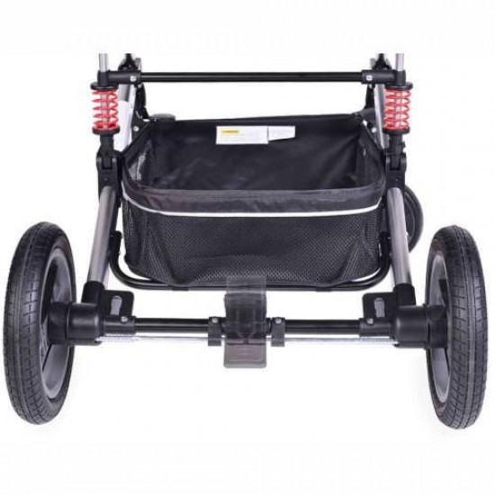 Carucior 2 in 1 Reversibil cu Suspensii Gala Premium Crystals