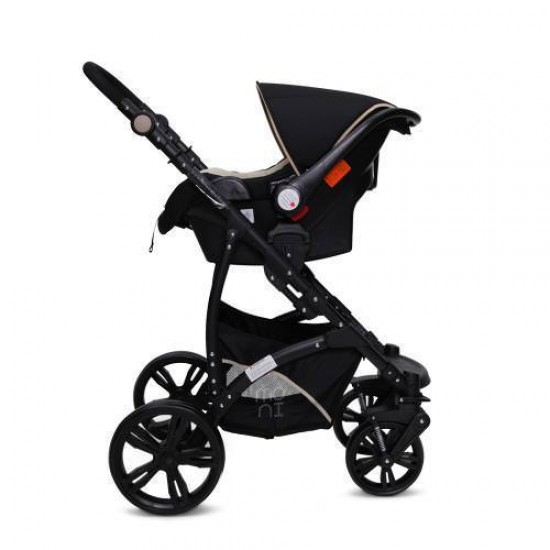 Carucior 3 in 1 cu Landou Transformabil Tala Bej