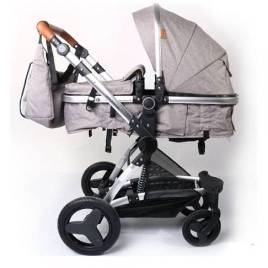 Carucior 3 in 1 cu Landou Transformabil Veyron Gri