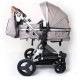 Carucior 3 in 1 cu Landou Transformabil Veyron Gri