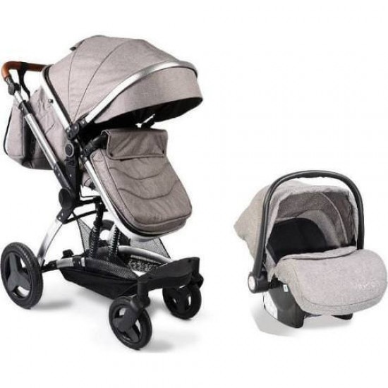 Carucior 3 in 1 cu Landou Transformabil Veyron Gri