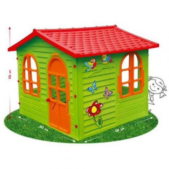 Casuta Garden House cu Usi si Ferestre Functionale, 127 x 150 x 118 cm