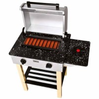 Jucarie gratar din lemn cu accesorii