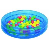 Piscina cu 50 Bile 91 x 20 cm Albastru