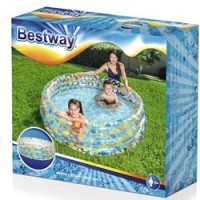 Piscina Gonflabila cu 3 Inele si Imprimeu cu Fructe