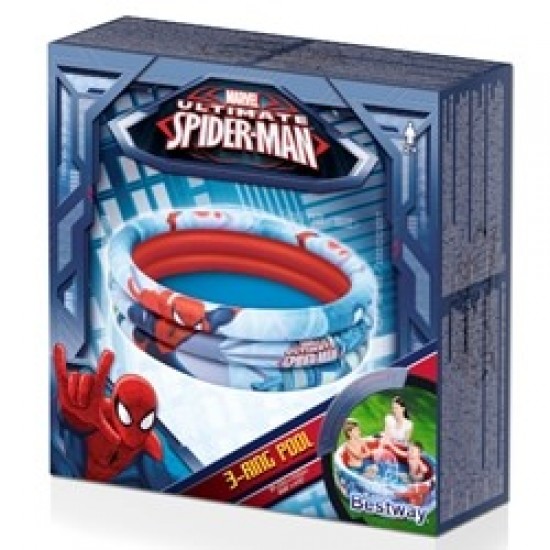 Piscina Spider-Man cu 3 Inele 122 x 30 cm, BestWay