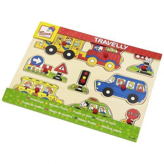 Puzzle din Lemn Potriveste Masinutele