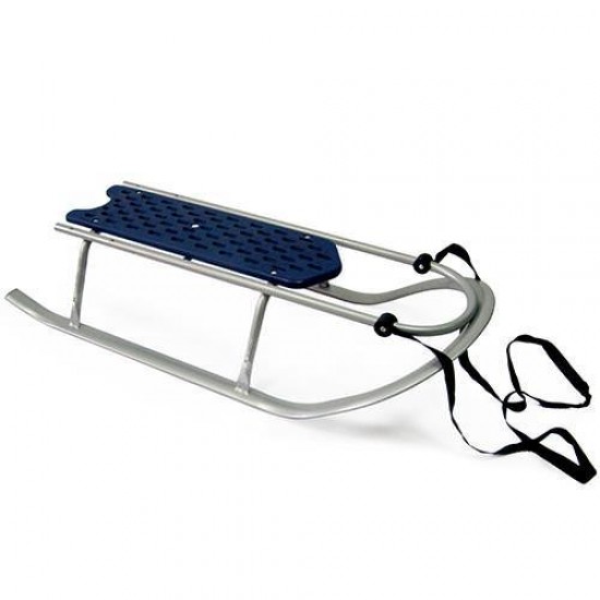 Saniuta Piccolino Xdrive cu Talpi Late, Saculet Albastru, Spatar si Maner